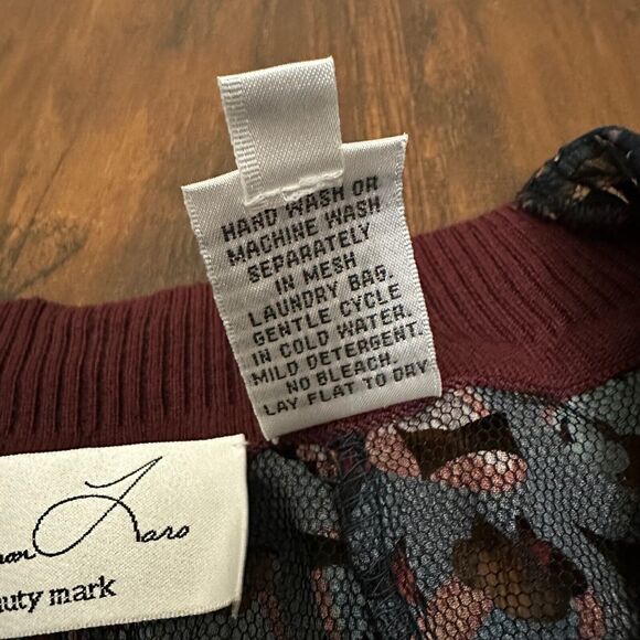 BRYON LARS Beauty Mark Lasercut Top Multi Floral Sleeveless Goth - Picture 9 of 10